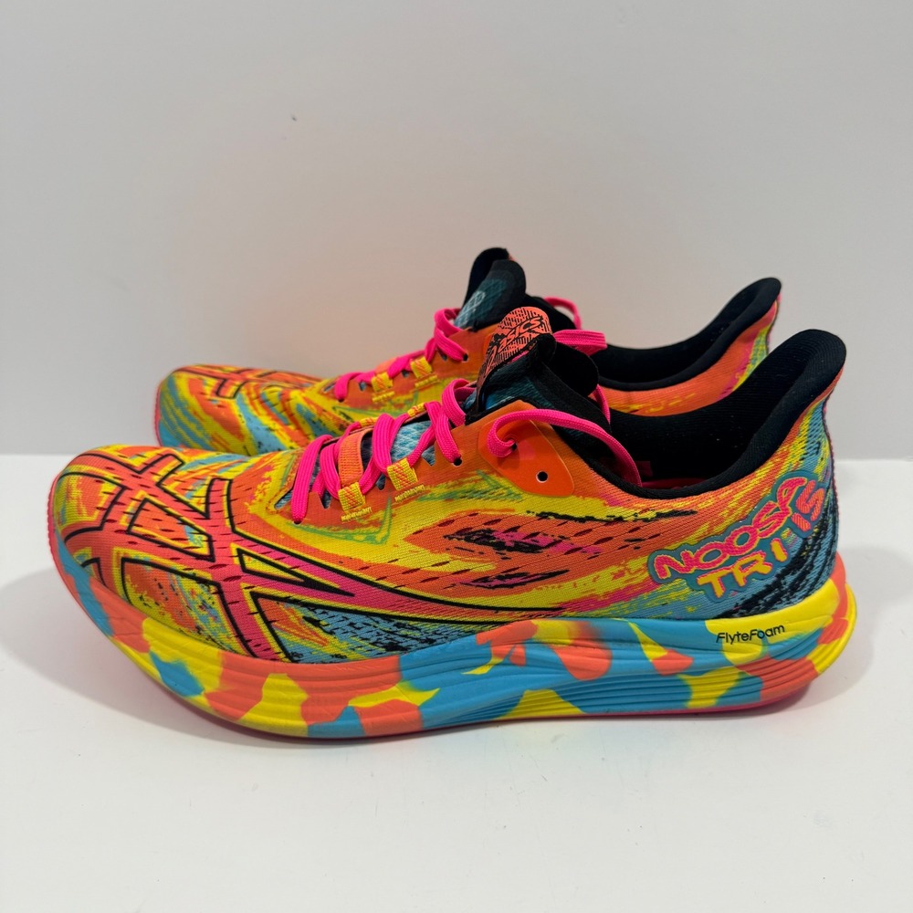 ASICS Noosa Tri 15 Running Shoes Mens 11 Multi Color Excellent 1011B609 Triatlon